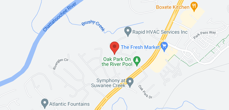 map of 4040 Oak Park Drive